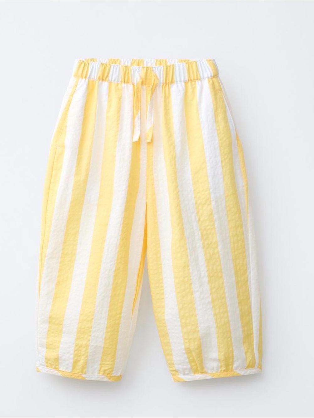Zara STRIPED SEERSUCKER PANTS